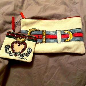 NWOT Brighton In Love We Trust make up bag and coin pouch.